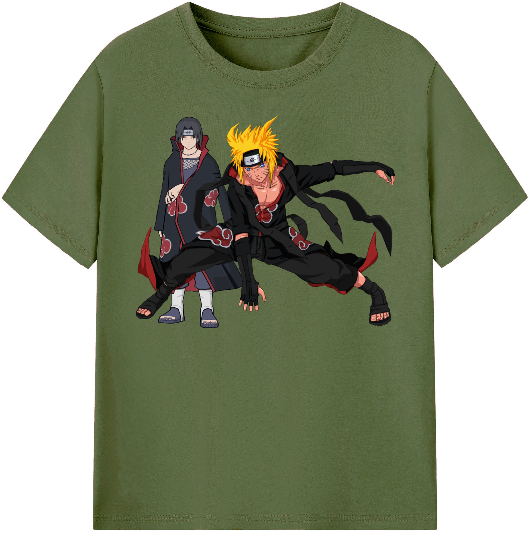 （画像用） NARUTO -ナルト- うずまき ナルト Uzumaki Naruto 綿100％半袖Tシャツ（フロントプリント）